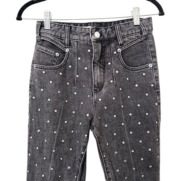 ANTHROPOLOGIE Pilcro Rhinestone Skinny Denim Sz 25 - Picture 5 of 6